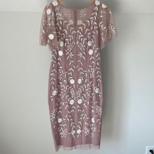 Adrianna Papell Embellished Sheath Dress